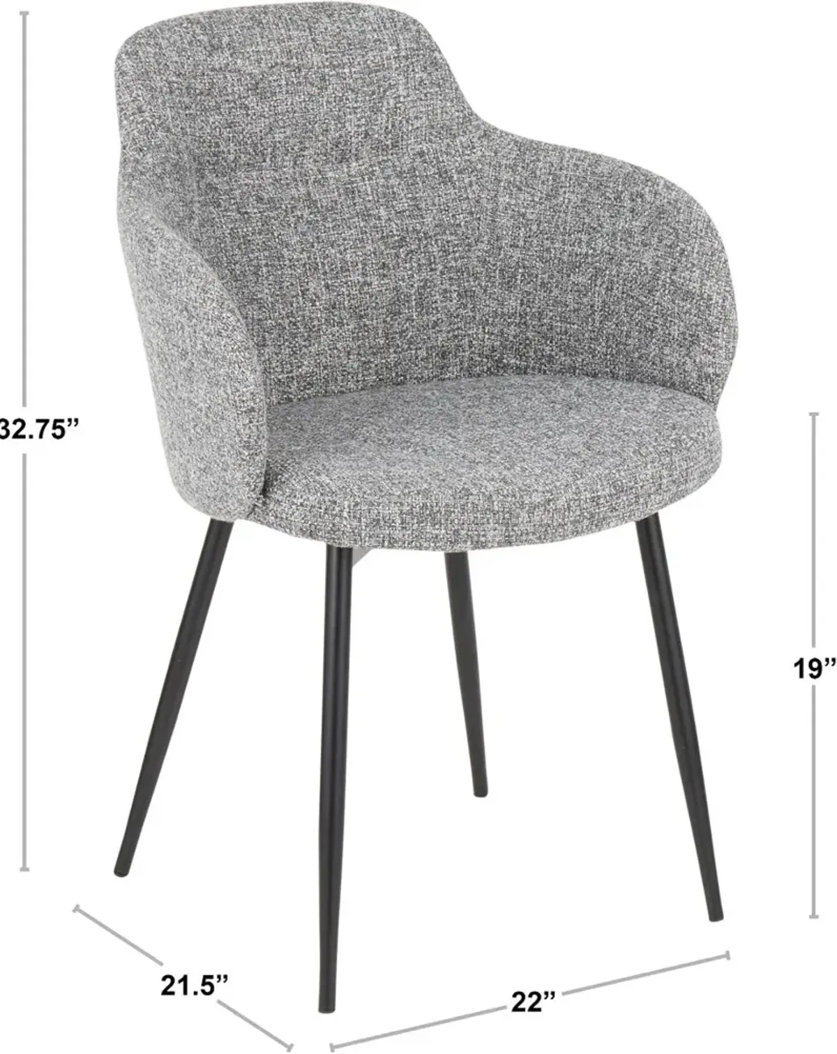 Boyne Gray Upholstered Dining Room Chair