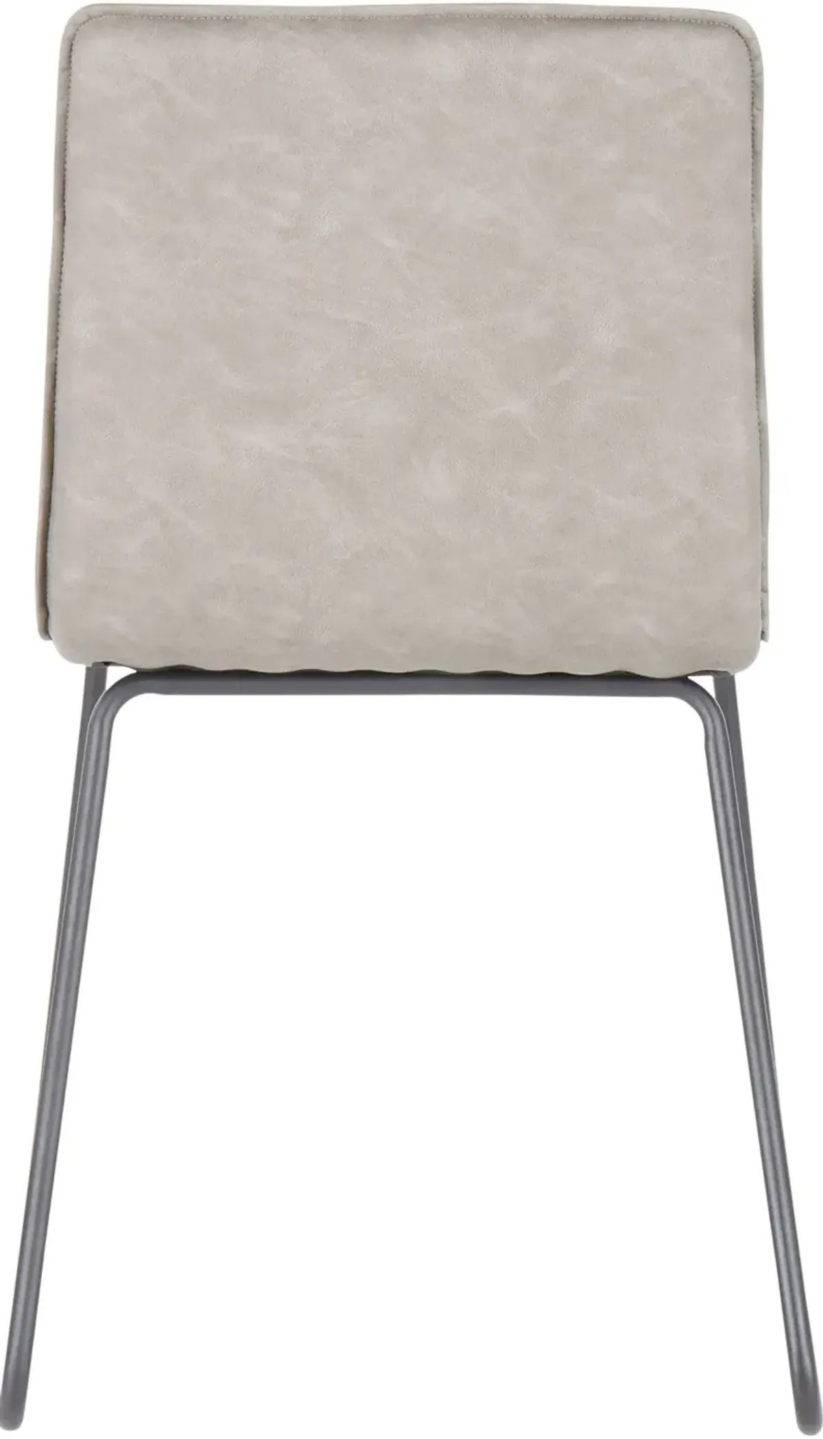 Casper Gray Faux Leather Dining Room Chair (Set of 2)