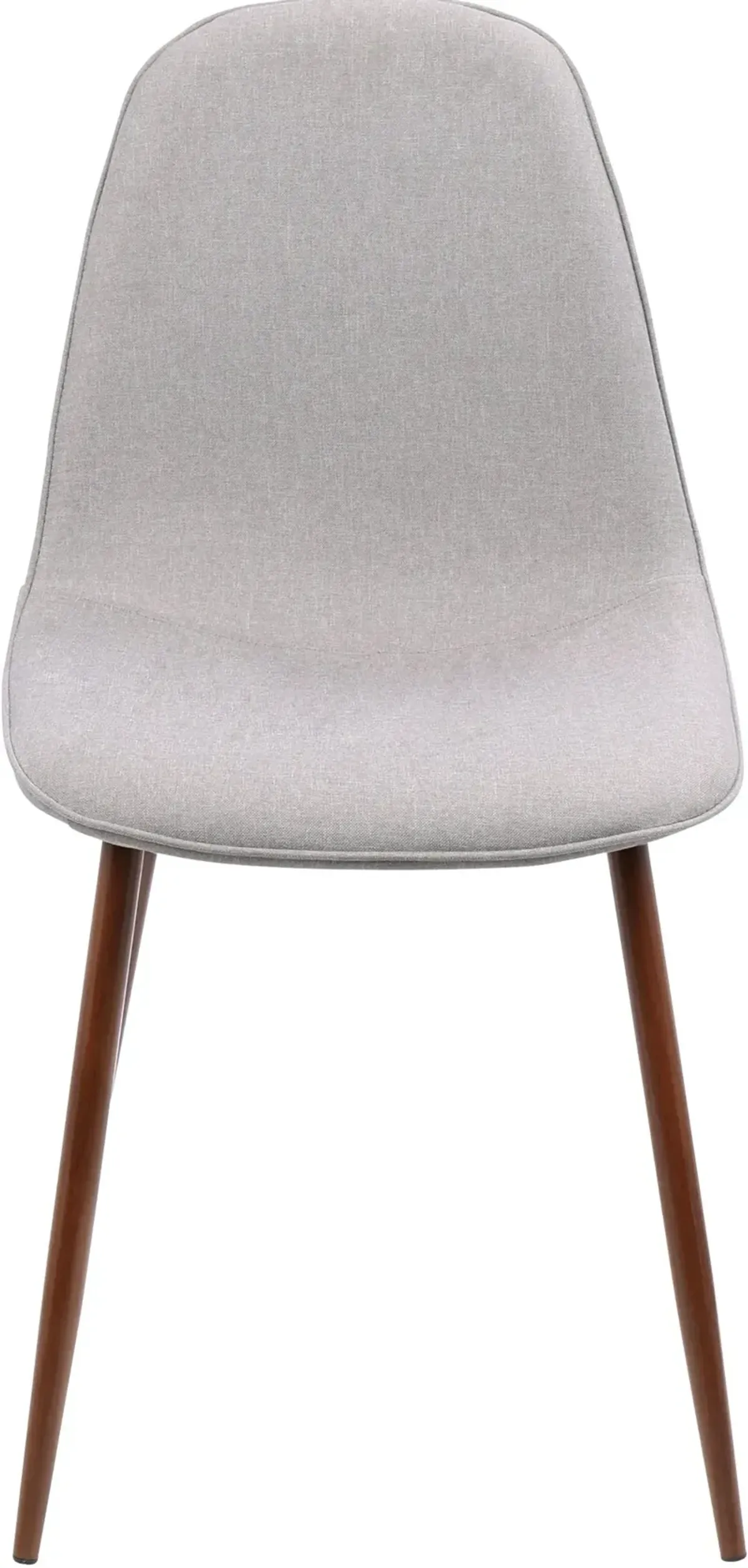 Mid Century Light Gray Dining Room Chair (Set of 2) - Pebble