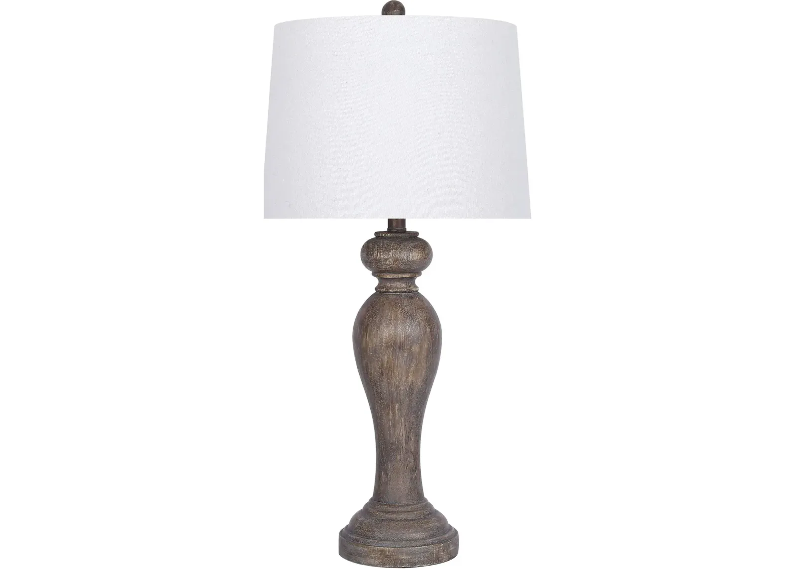 31 Inch Opal Gray Resin Table Lamp