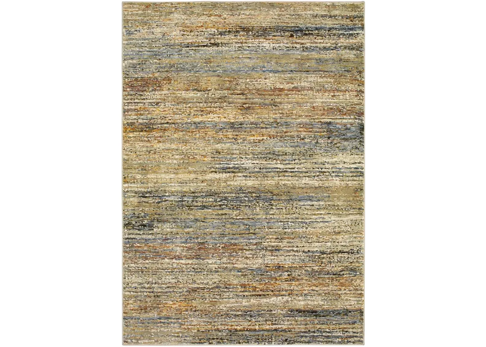 Atlas 8 x 11 Large Casual Gold and Green Area Rug