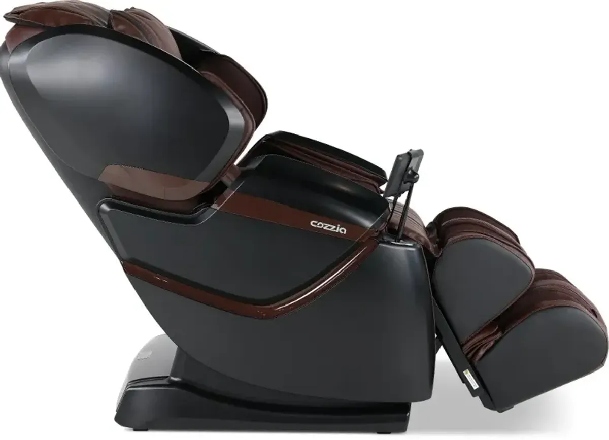 Espresso Brown 2 Piece Massage Chair - Zero-Gravity