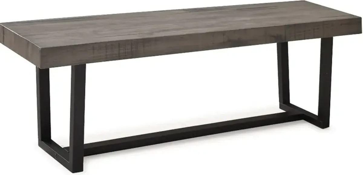 Argon Gray 60 Inch Dining Room Bench - Walker Edison