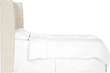 Tiffany Sherpa Curved Wingback Twin Headboard - Skyline Furniture