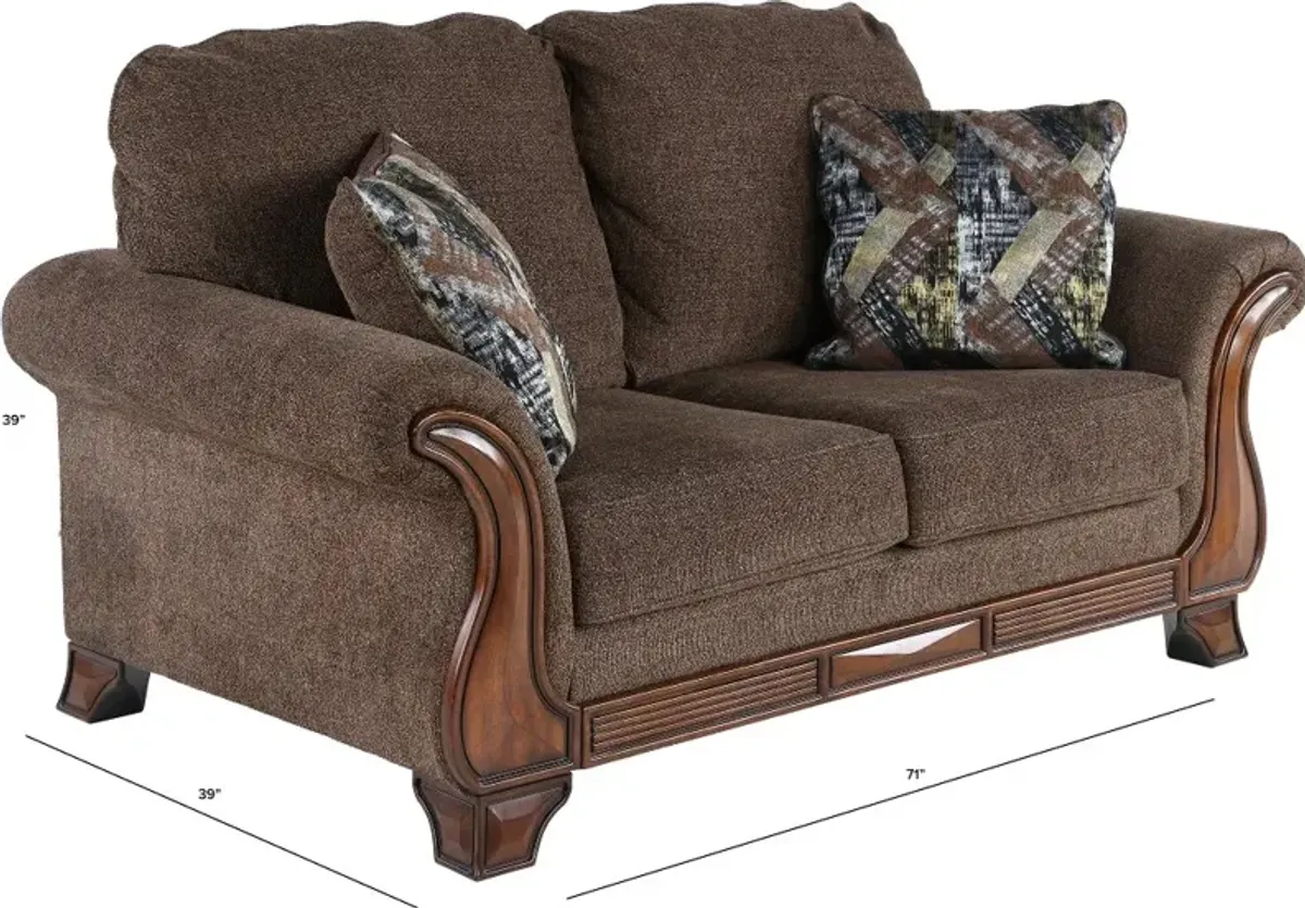 Miltonwood Brown Loveseat