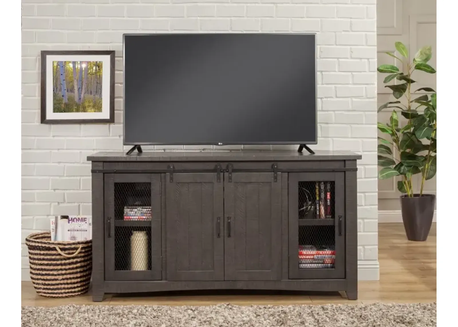 Camden Gray Farmhouse TV Stand