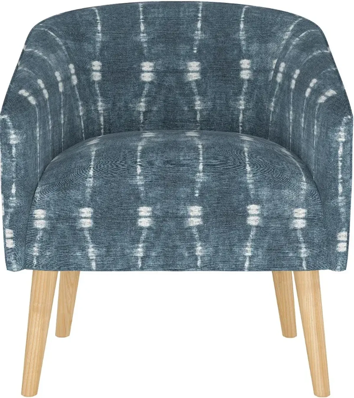 Deco Indigo Blue Ikat Accent Chair - Skyline Furniture