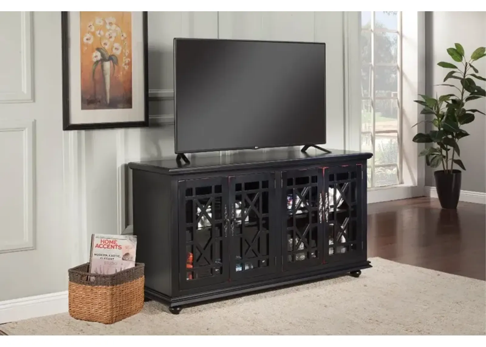 Jules Black 63 Inch TV Stand