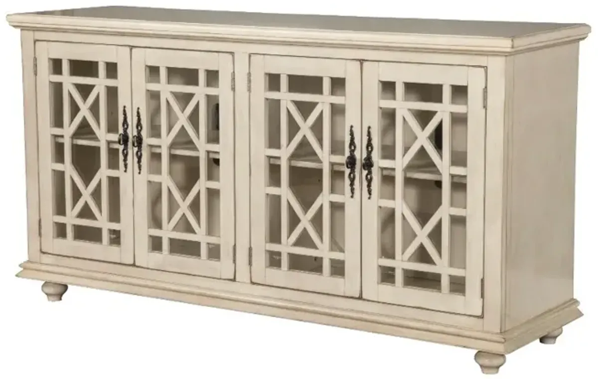 Jules Antique White 63" TV Stand