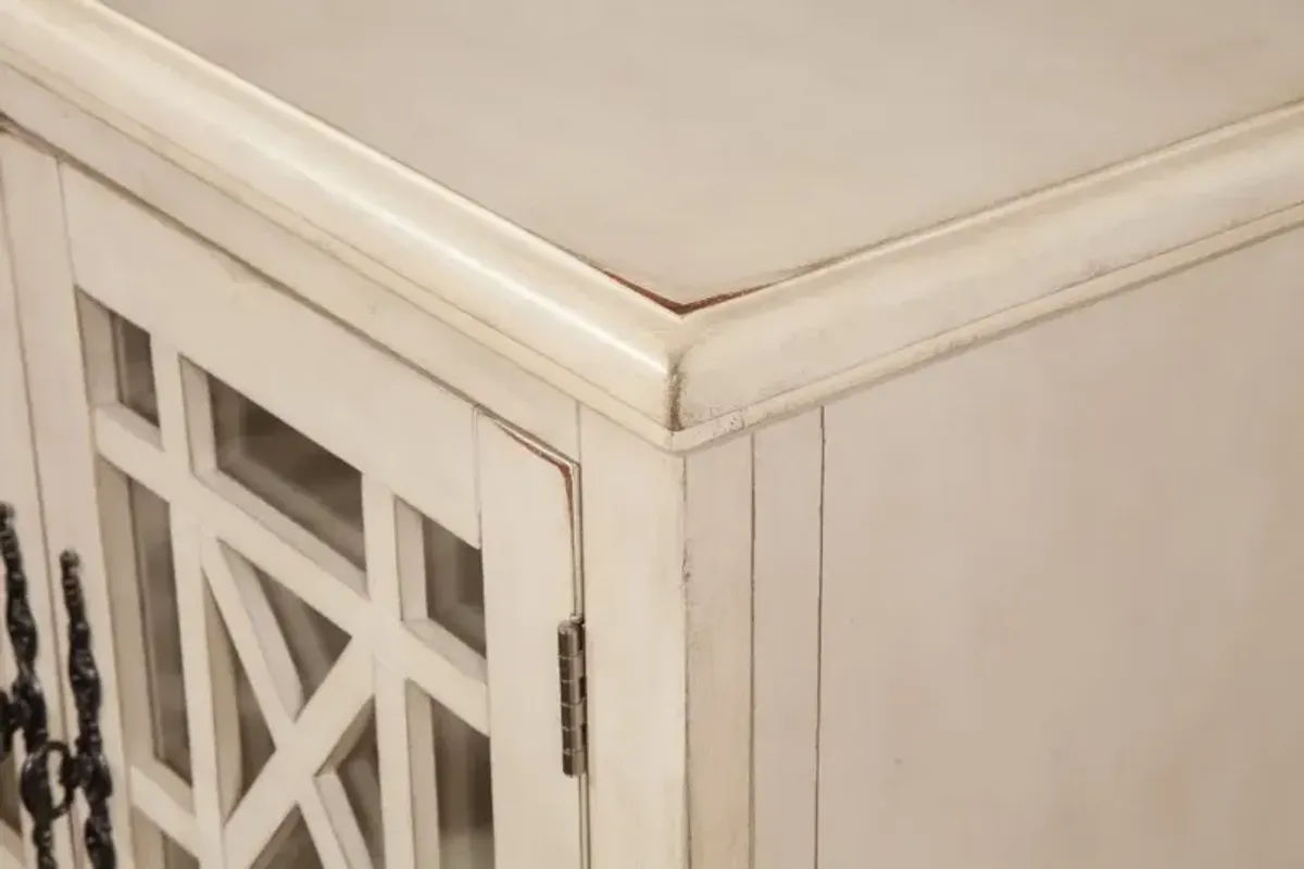 Jules Antique White 63" TV Stand