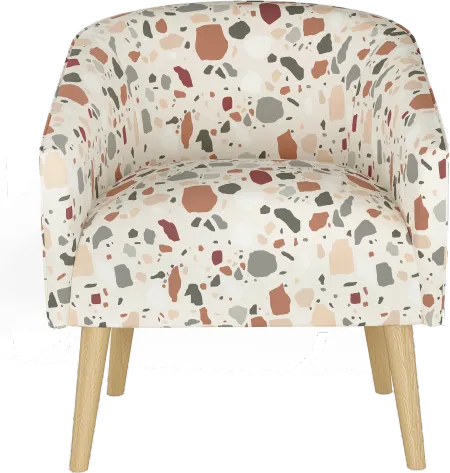 Deco Terrazzo Rust Accent Chair - Skyline Furniture