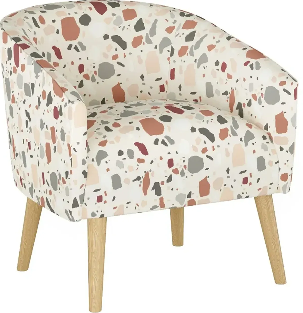 Deco Terrazzo Rust Accent Chair - Skyline Furniture