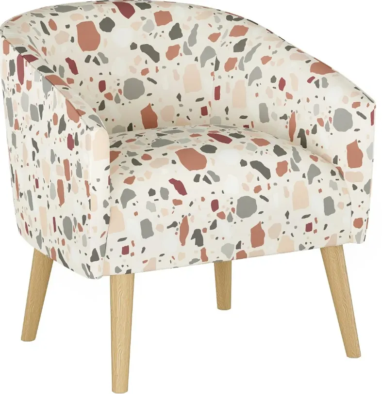 Deco Terrazzo Rust Accent Chair - Skyline Furniture