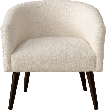 Deco Natural Faux Sheepskin Accent Chair - Skyline Furniture