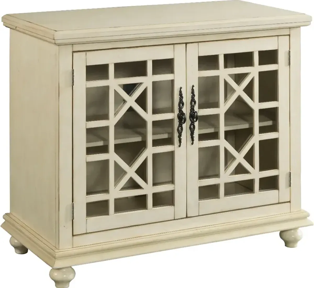 Jules Antique White 38 Inch TV Stand