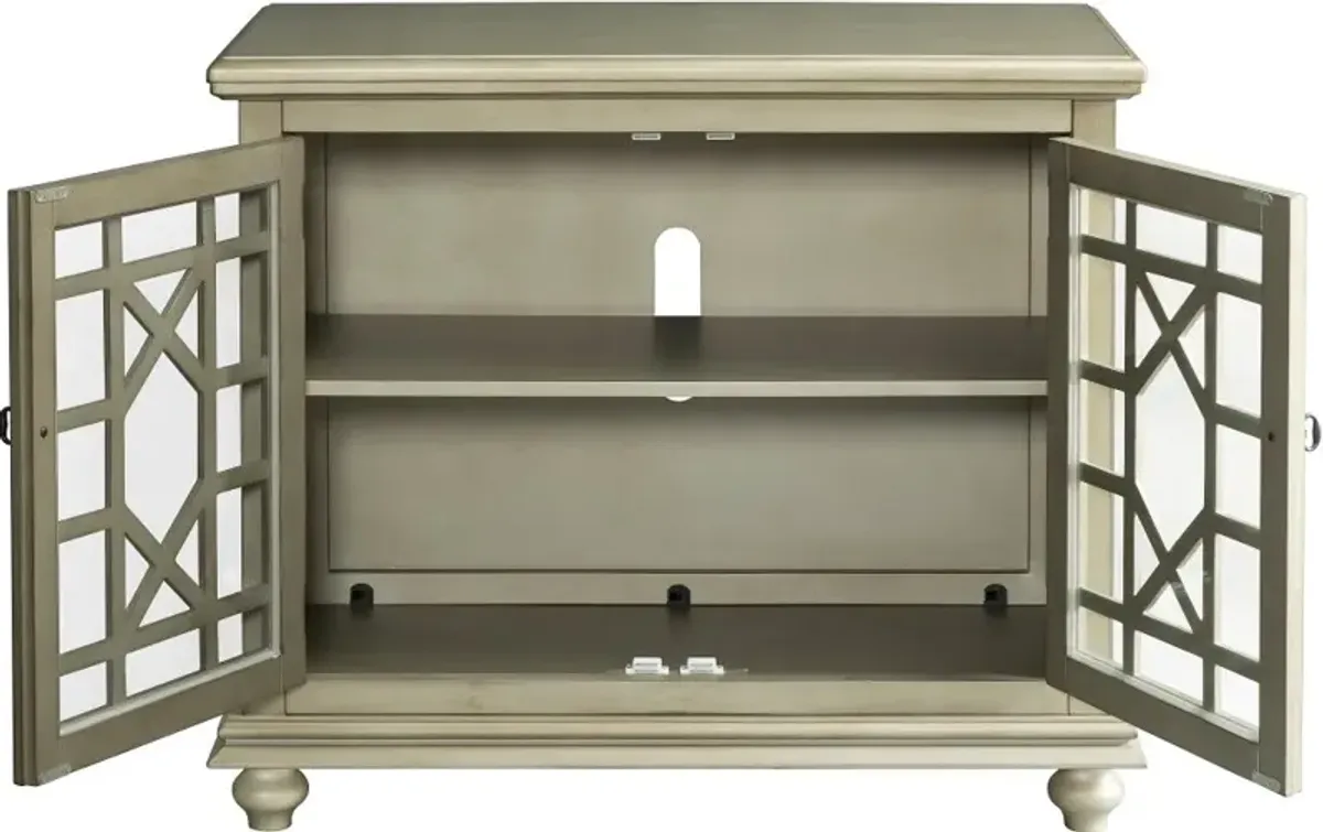 Jules Silver 38 Inch TV Stand