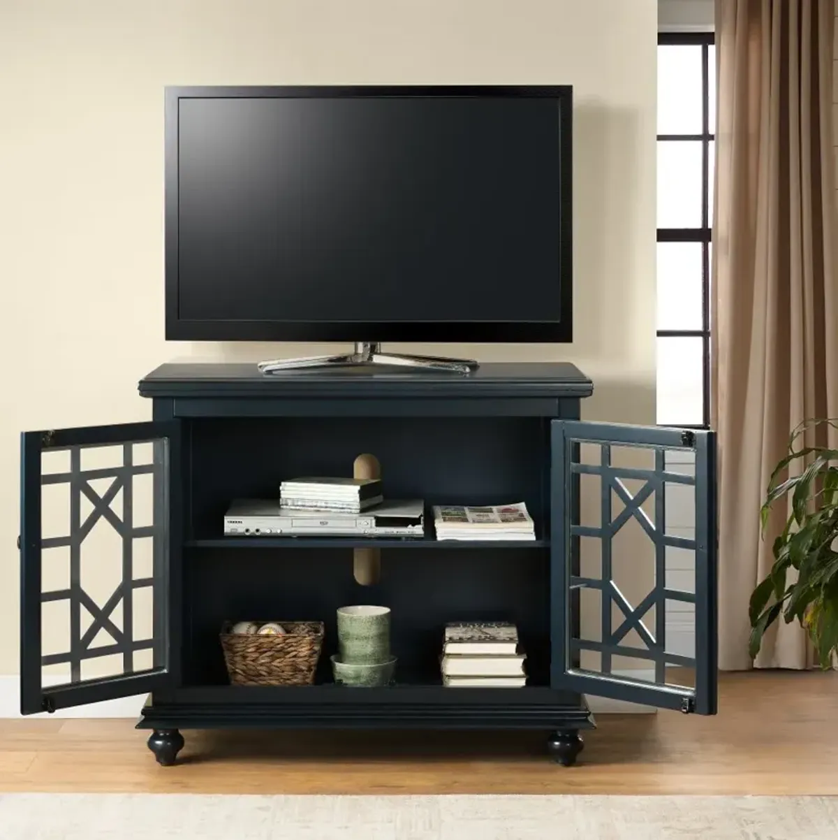 Jules Navy Blue 38 inch TV Stand