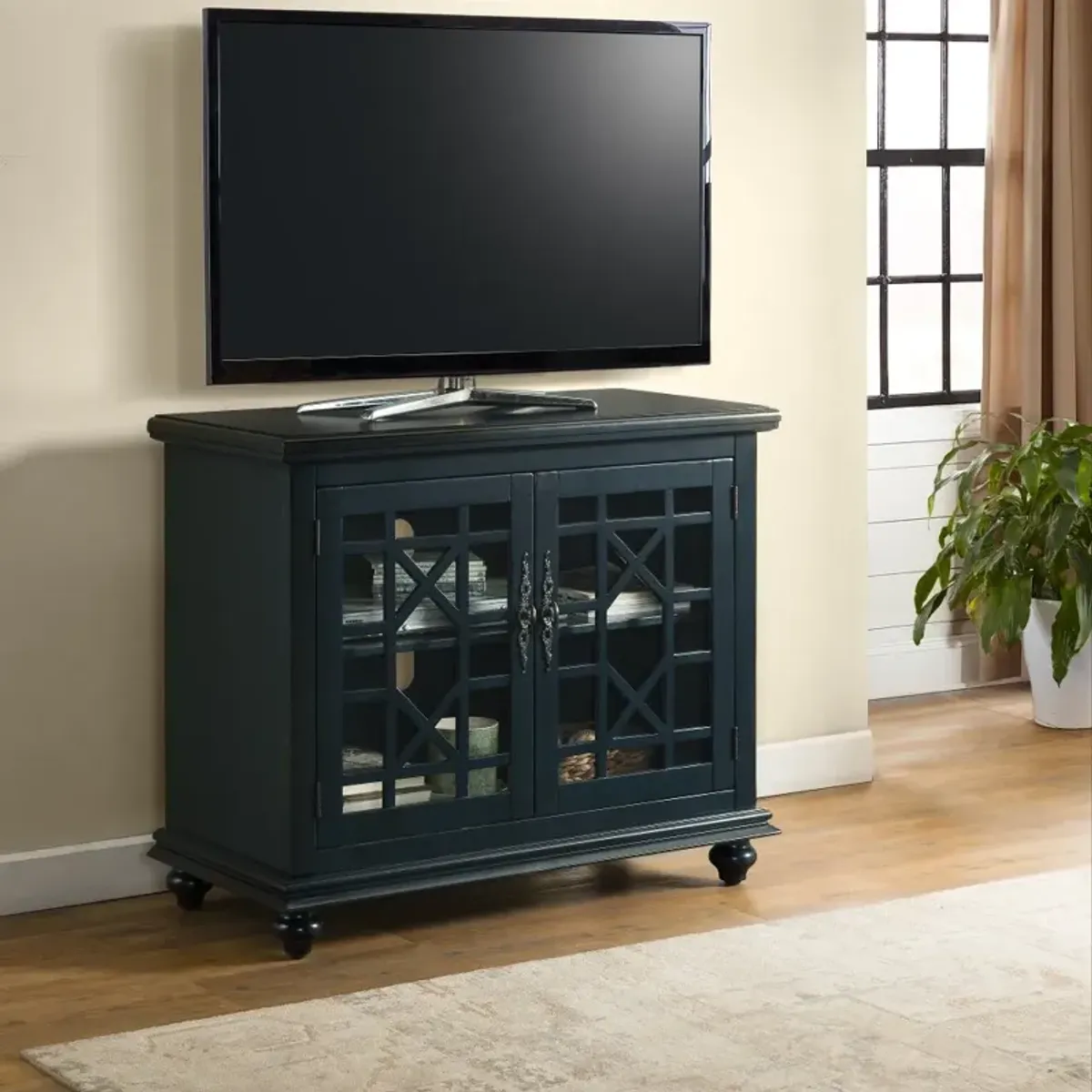 Jules Navy Blue 38 inch TV Stand