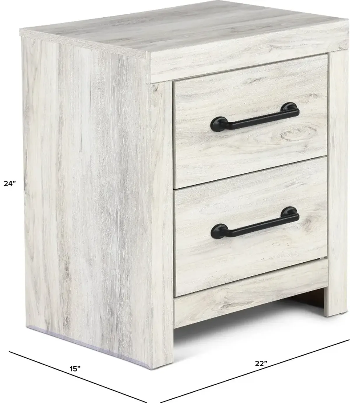 Sunrise Park Whitewash Nightstand