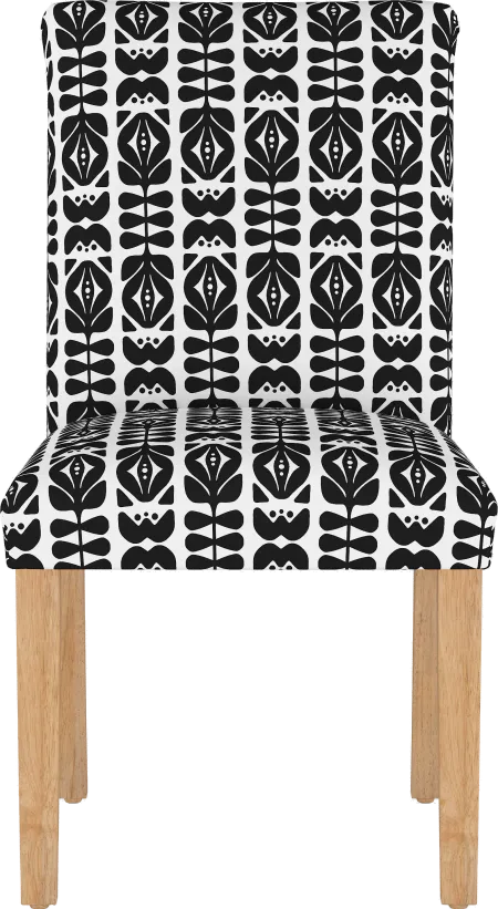 Jennifer Black Upholstered Dining Chair - Skyline Furniture