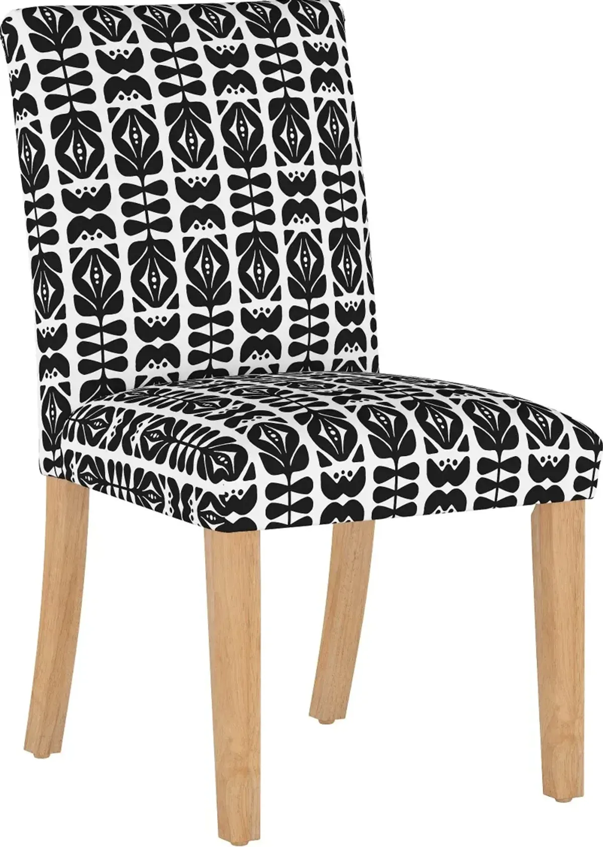 Jennifer Black Upholstered Dining Chair - Skyline Furniture