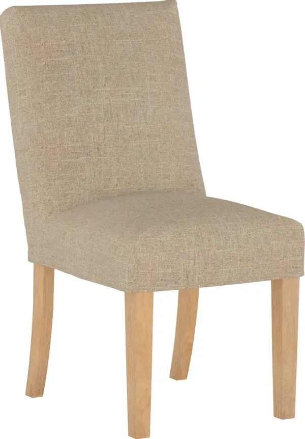 Jennifer Beige Slipcover Upholstered Dining Chair - Skyline Furniture