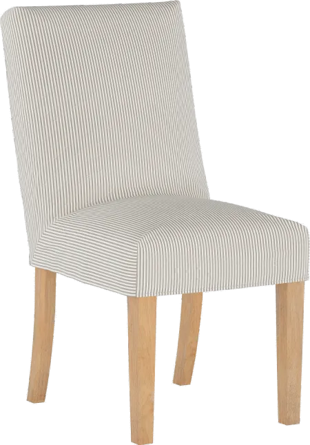 Jennifer Taupe Slipcover Upholstered Dining Chair - Skyline Furniture