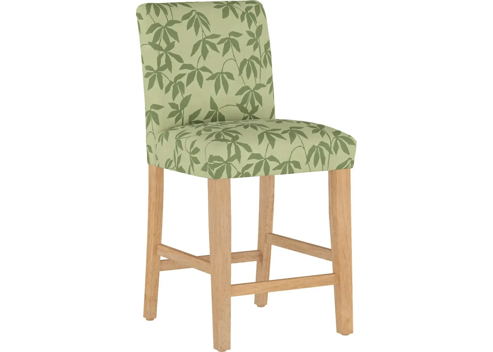 Jennifer Floral Sage Upholstered Counter Height Stool - Skyline...