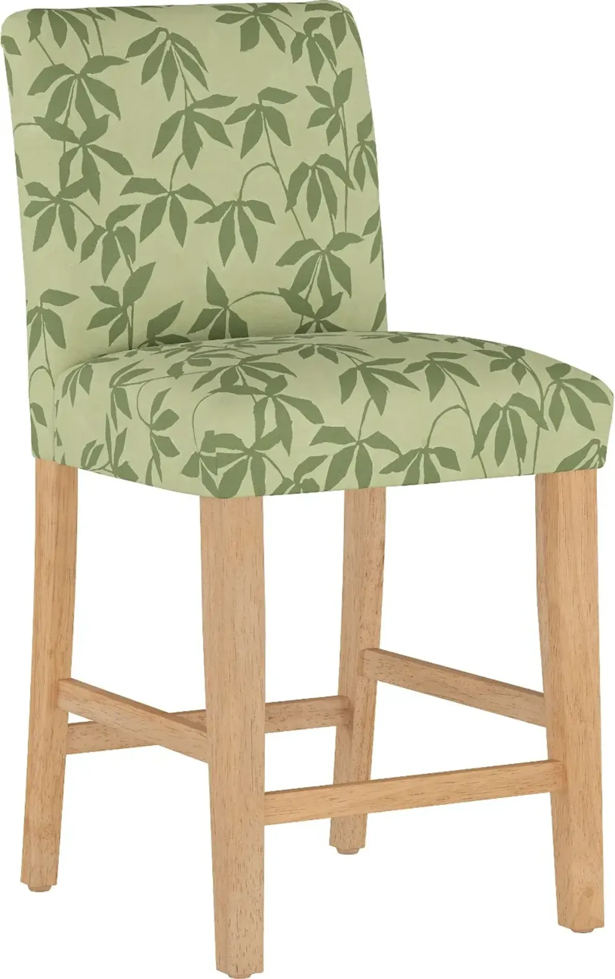 Jennifer Floral Sage Upholstered Counter Height Stool - Skyline Furniture