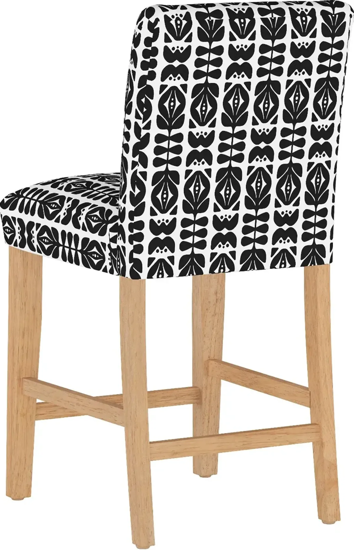 Jennifer Black Upholstered Counter Height Stool - Skyline Furniture