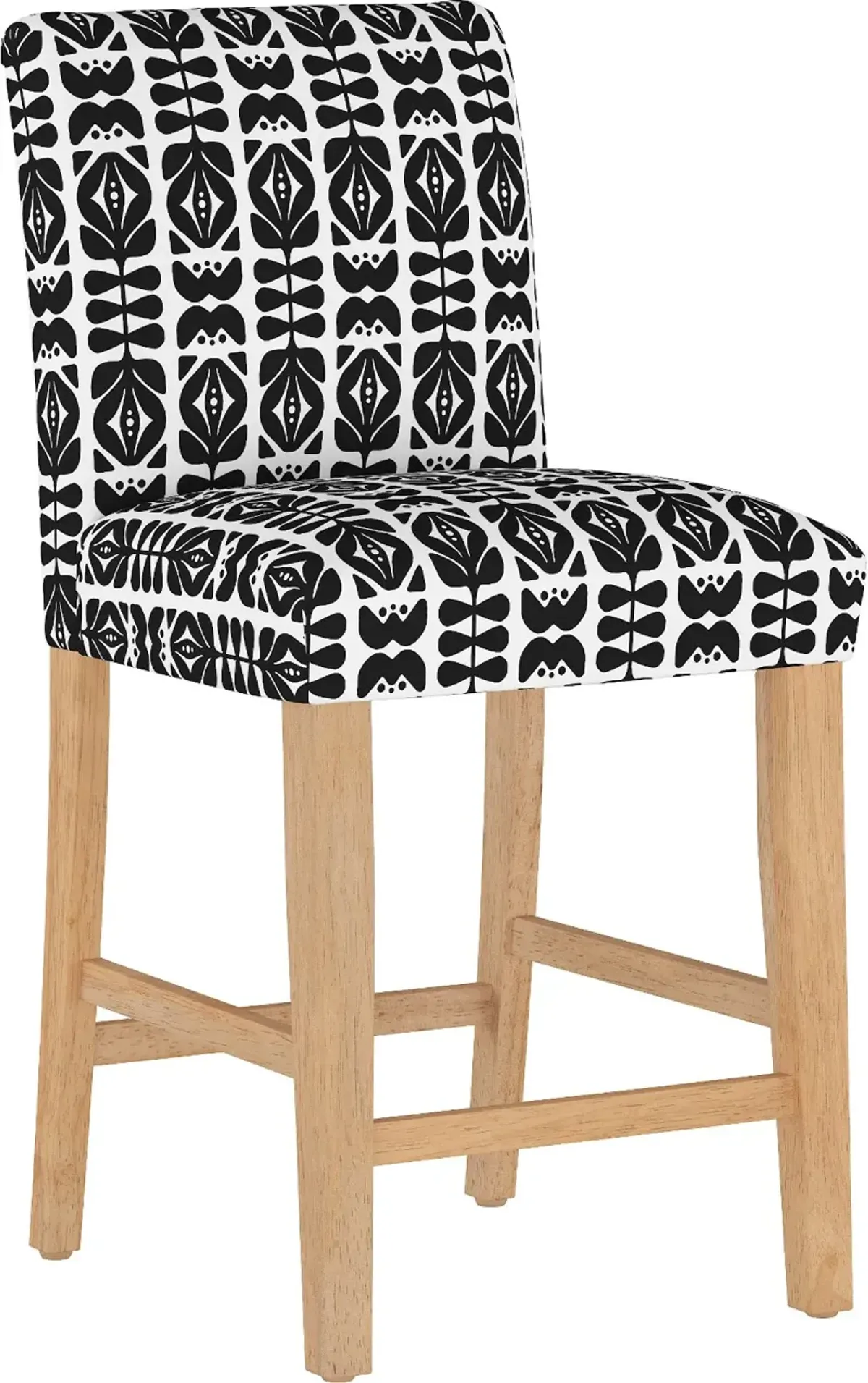 Jennifer Black Upholstered Counter Height Stool - Skyline Furniture