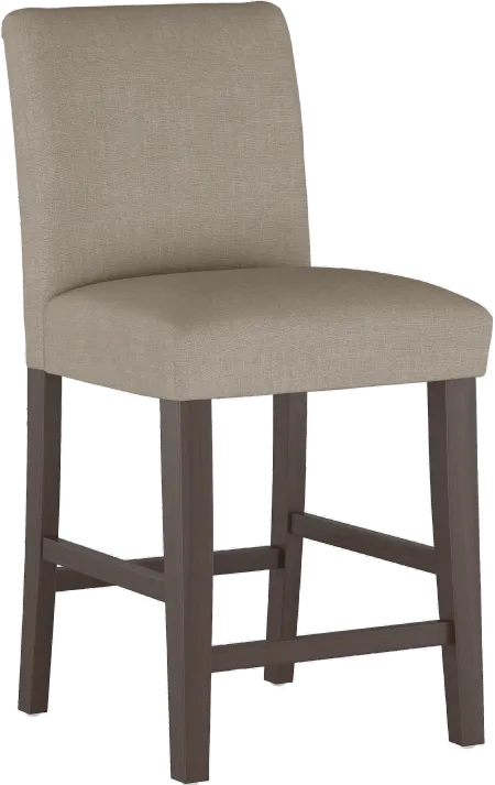 Zuma Beige Upholstered Counter Height Stool - Skyline Furniture