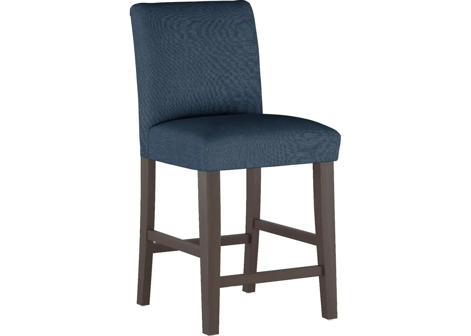 Zuma Navy Upholstered Counter Height Stool - Skyline Furniture