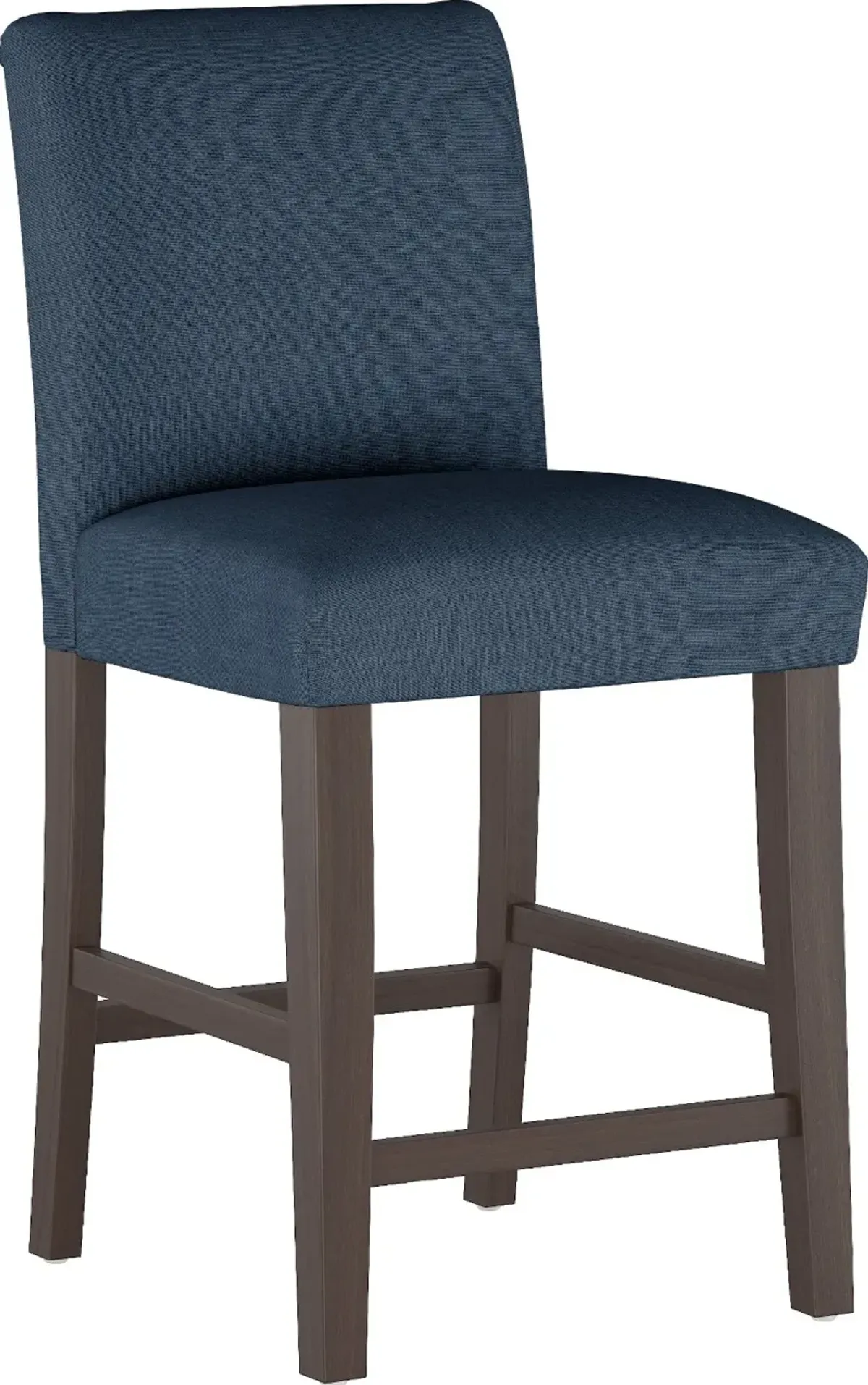 Zuma Navy Upholstered Counter Height Stool - Skyline Furniture