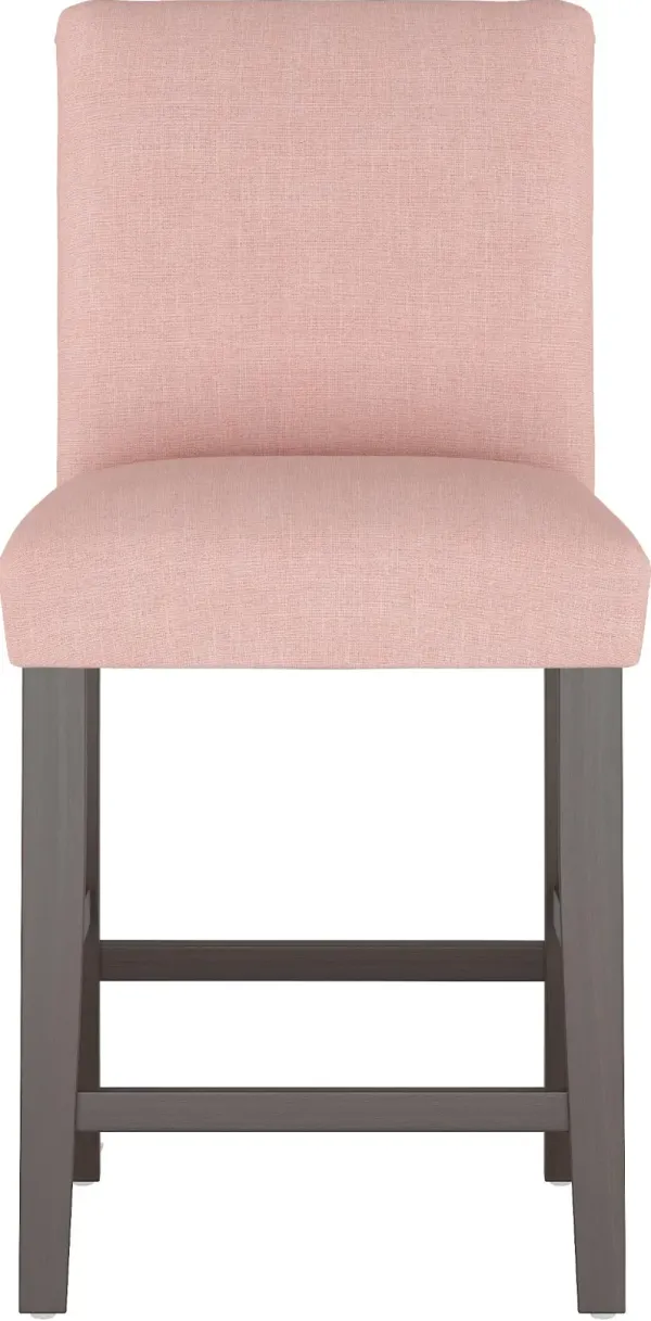 Zuma Pink Upholstered Counter Height Stool - Skyline Furniture