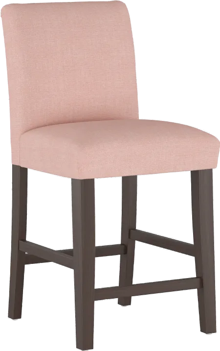 Zuma Pink Upholstered Counter Height Stool - Skyline Furniture
