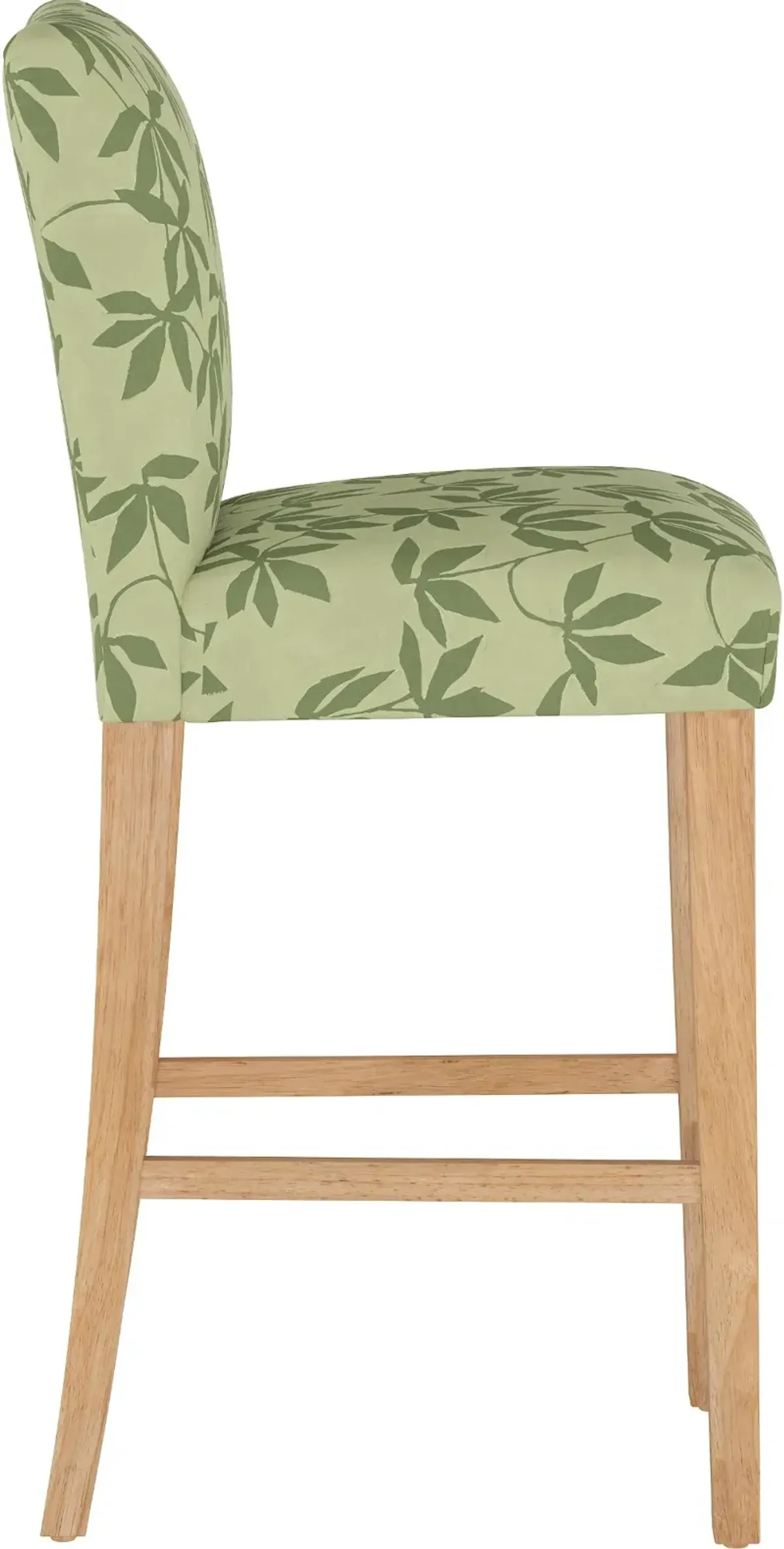 Jennifer Floral Sage Upholstered Bar Stool - Skyline Furniture