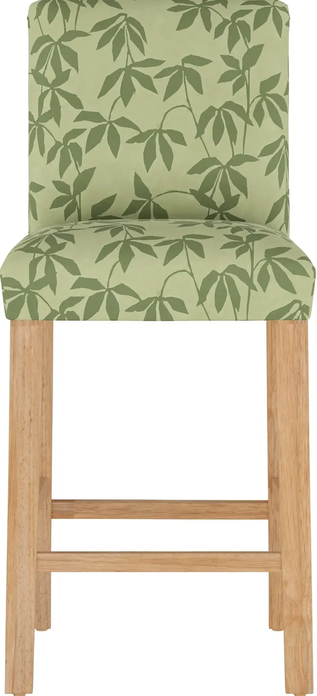 Jennifer Floral Sage Upholstered Bar Stool - Skyline Furniture