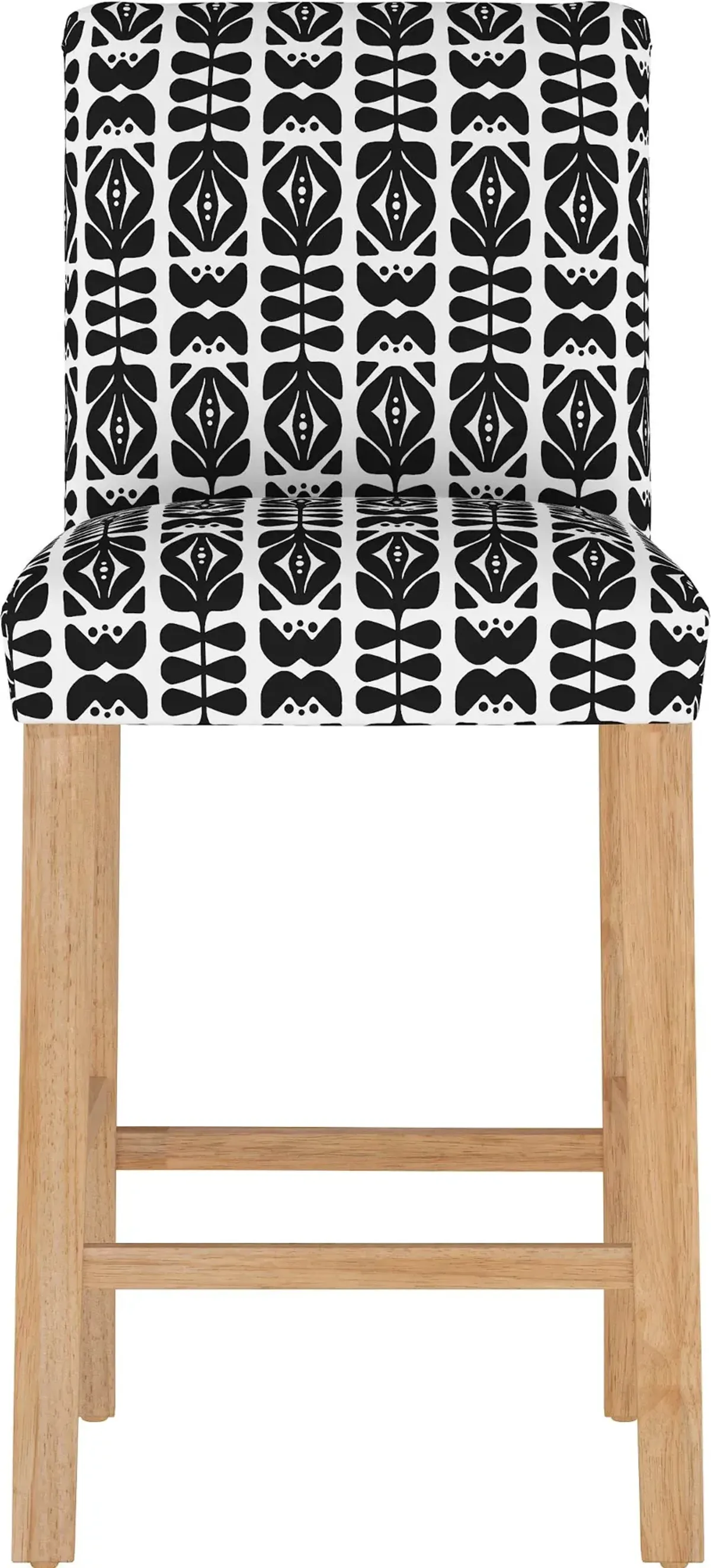 Jennifer Black Upholstered Bar Stool - Skyline Furniture