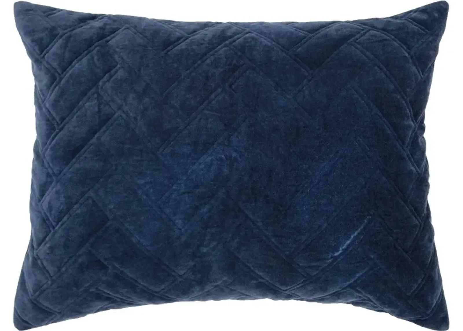 Indigo Blue Standard Size Quilted Sham - Riviera