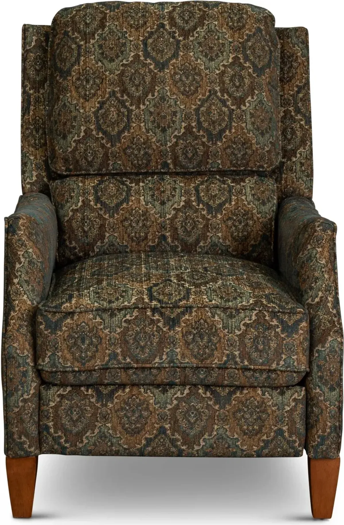 Sandlewood Traditional Brown High-Leg Pushback Recliner