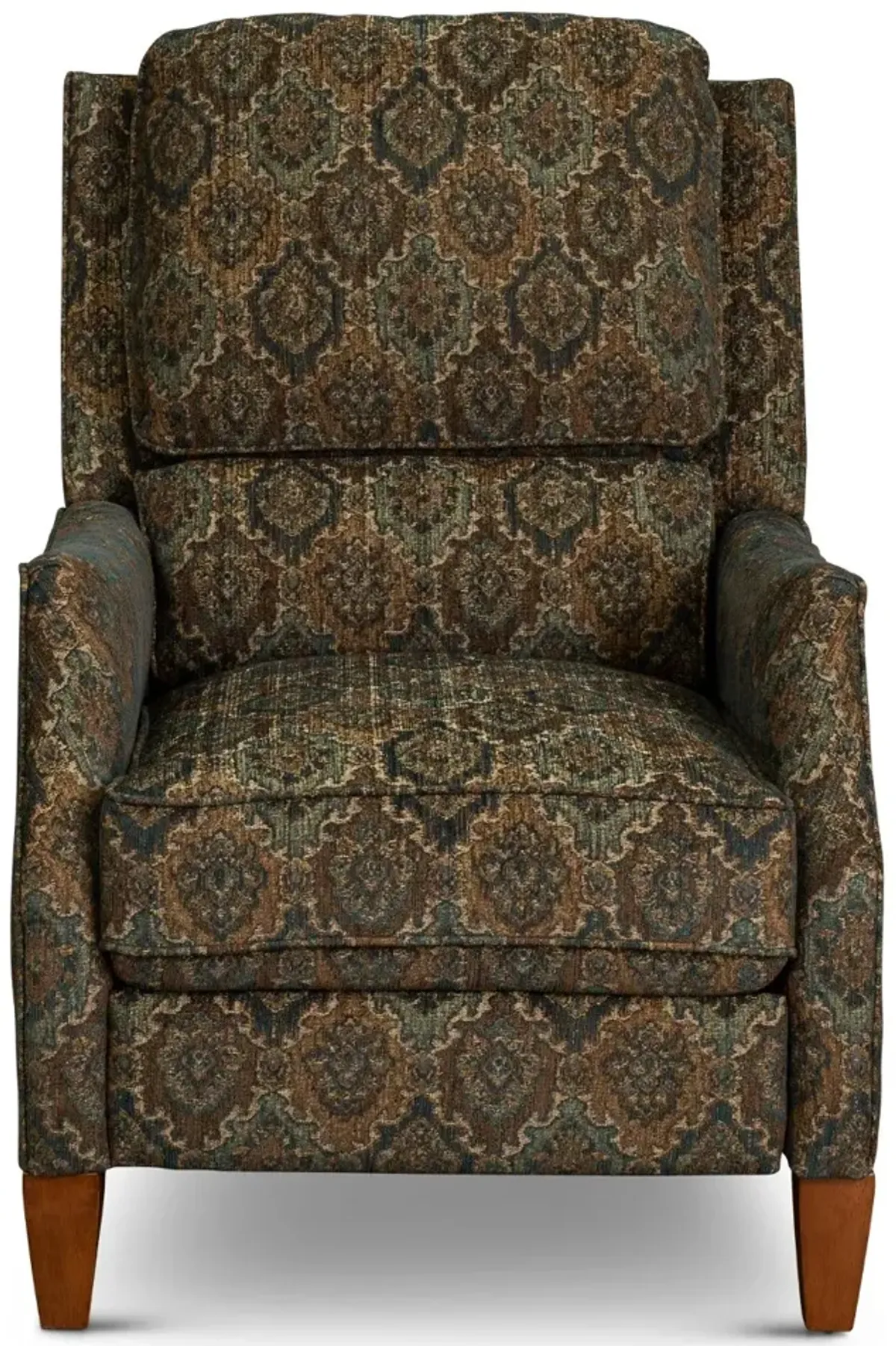 Sandlewood Traditional Brown High-Leg Pushback Recliner