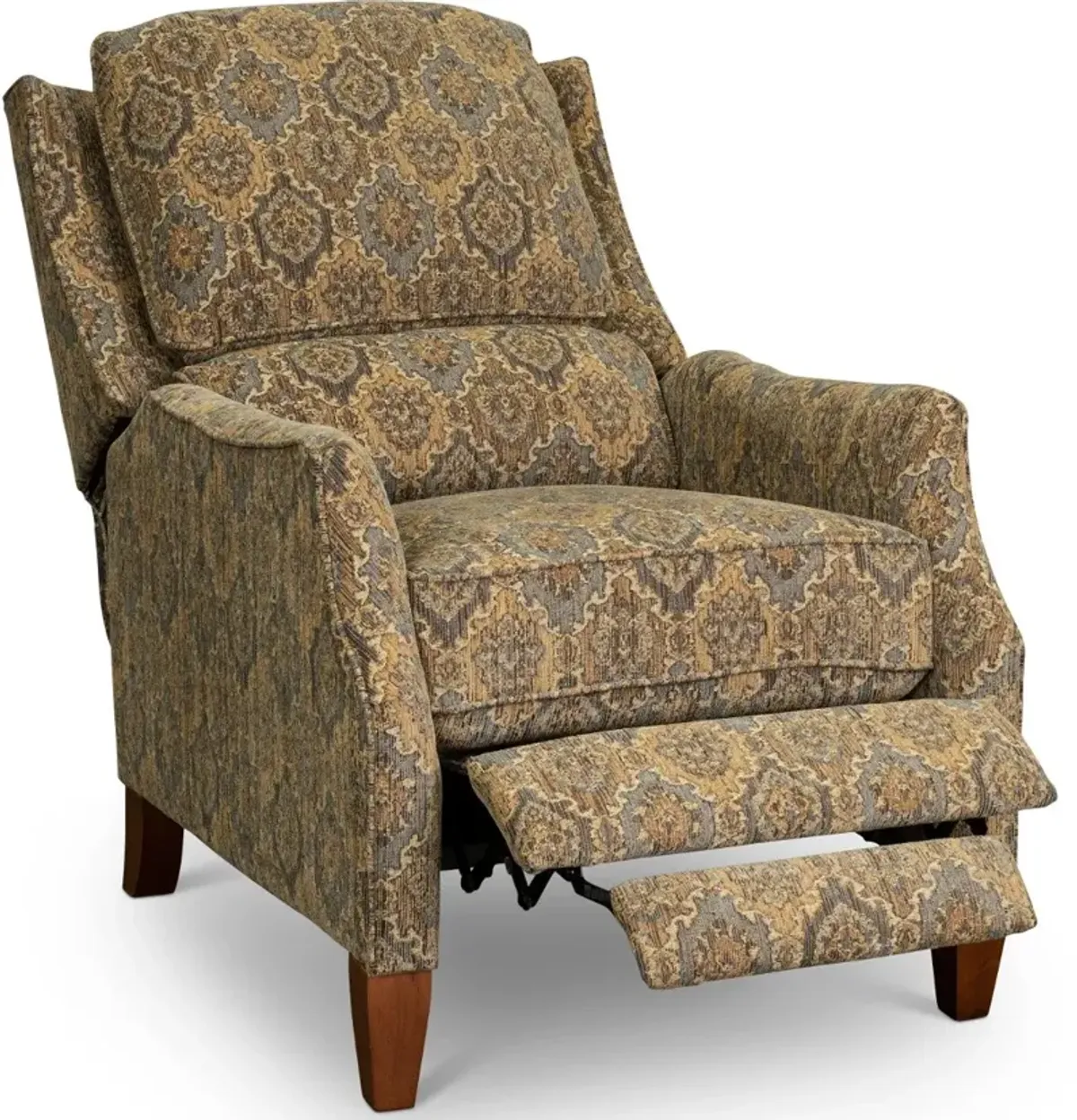 Sandlewood Traditional Tan High-Leg Pushback Recliner