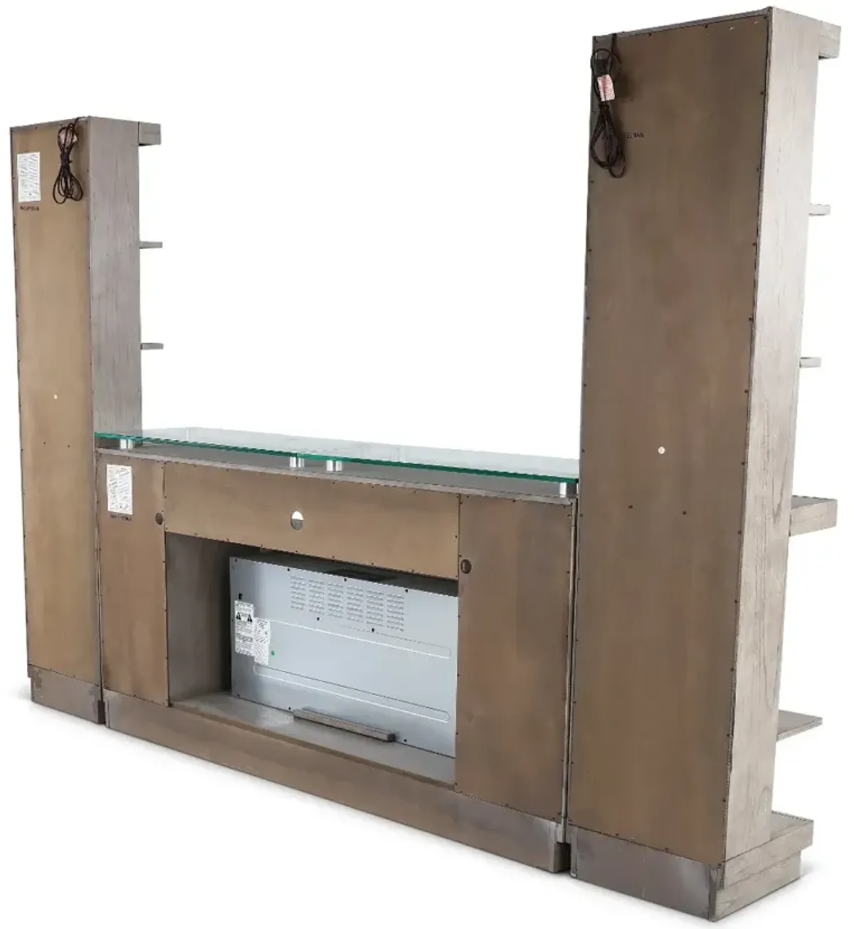 Celino Gray Fireplace Entertainment Center