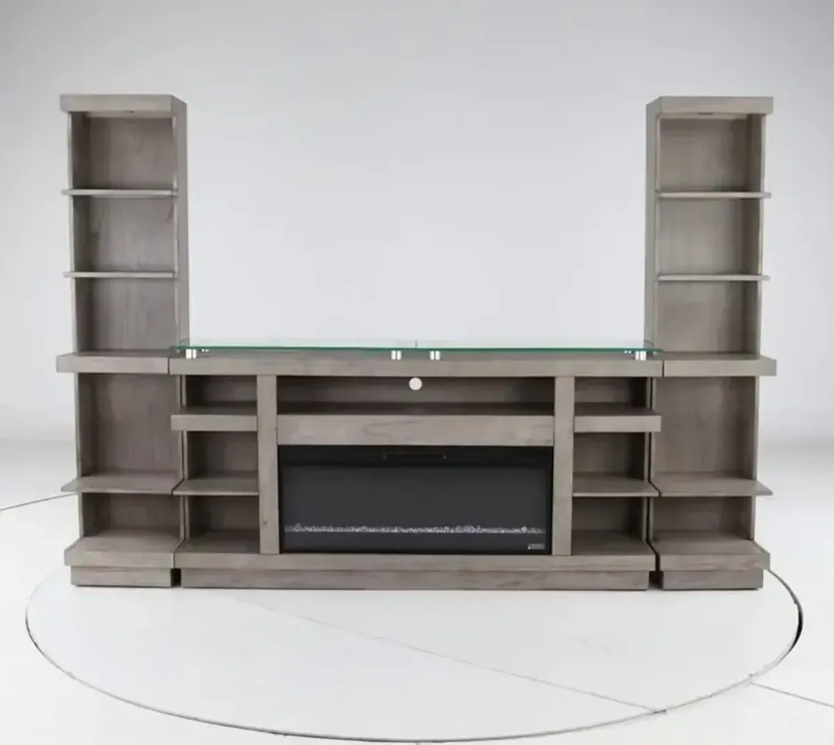 Celino Gray Fireplace Entertainment Center