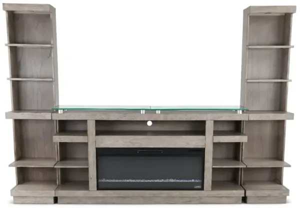 Celino Gray Fireplace Entertainment Center