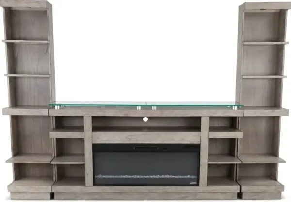 Celino Gray Fireplace Entertainment Center