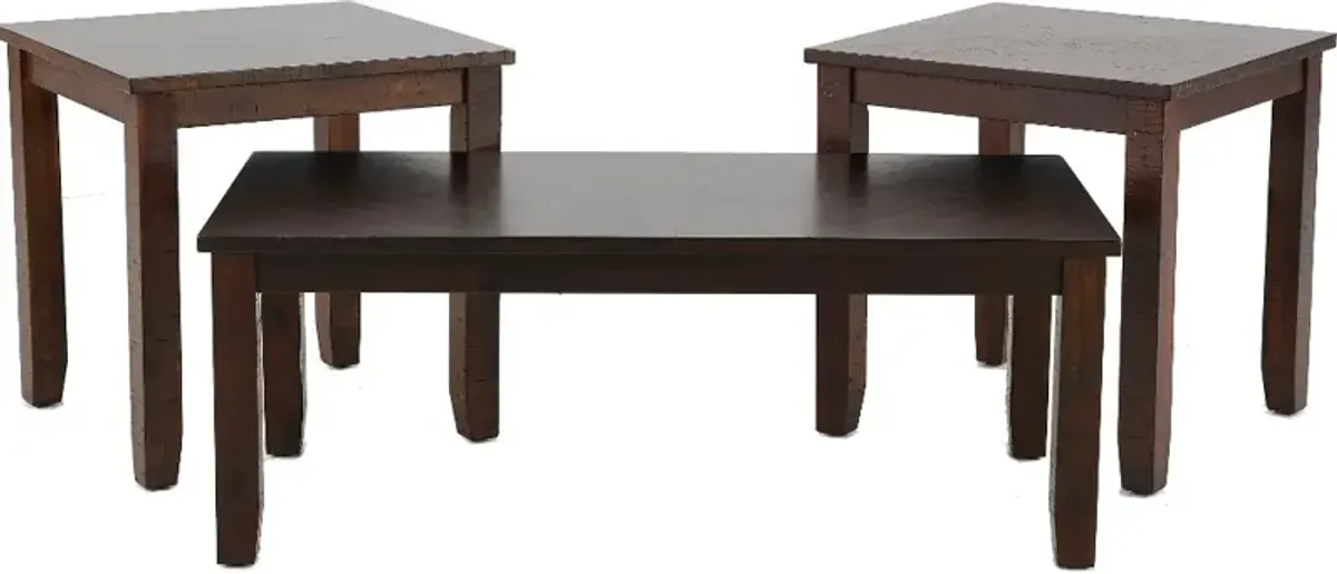 Jax Walnut Brown Table Group, Set of 3