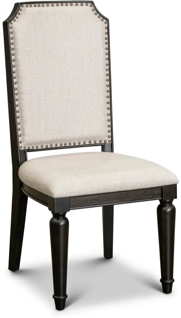Hillside Black Upholstered Dining Room Chair