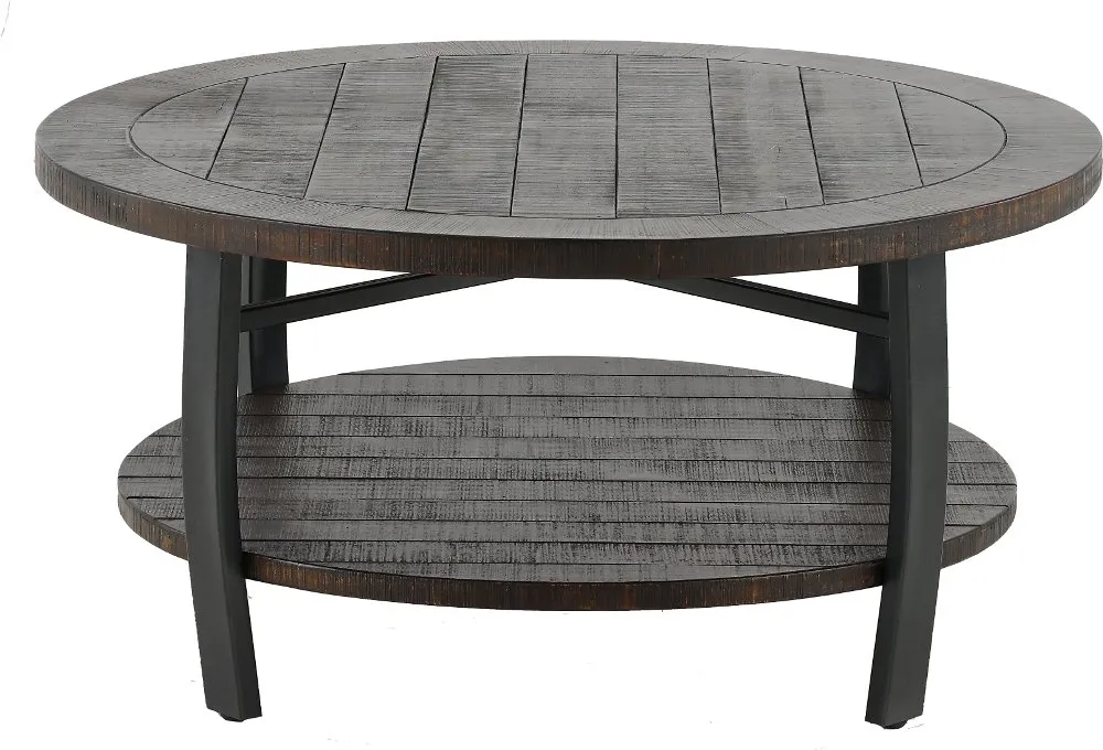 Homestead Tobacco Brown Round Coffee Table